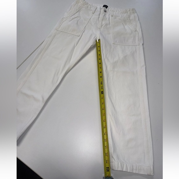 Revolve Edwin Jeans Women’s Malia Eggshell 100% Cotton Size 28 - Picture 3 of 10